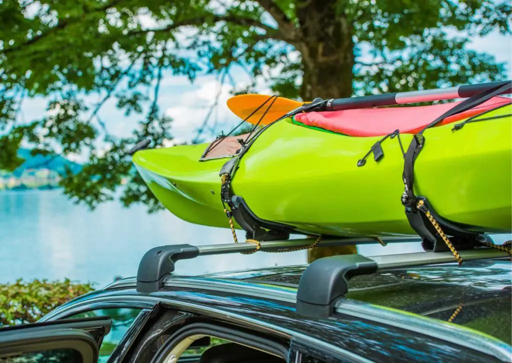A driver pulled up thinking, how to put a kayak on a subaru crosstrek