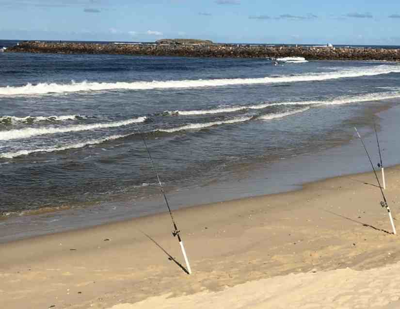 How far should you cast when surf fishing