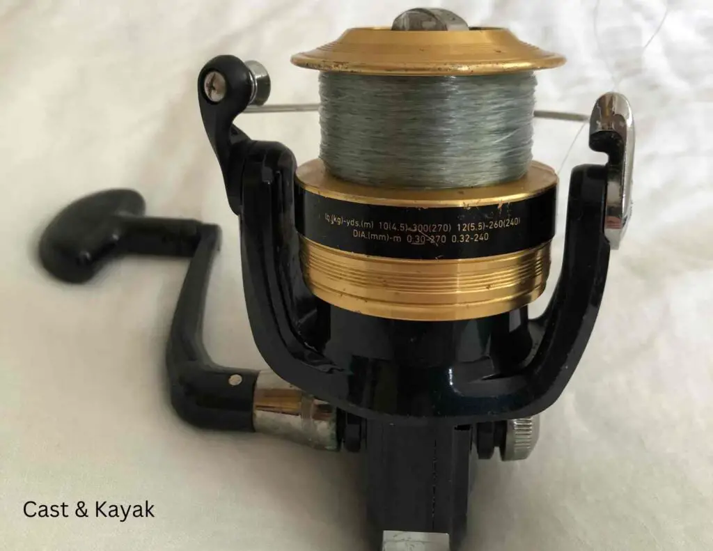 A Daiwa Sweepfire Reel under review