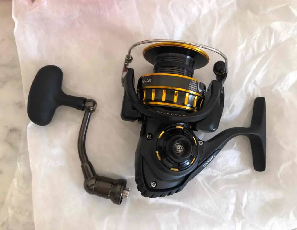 A photo of a Daiwa BG handle for Review