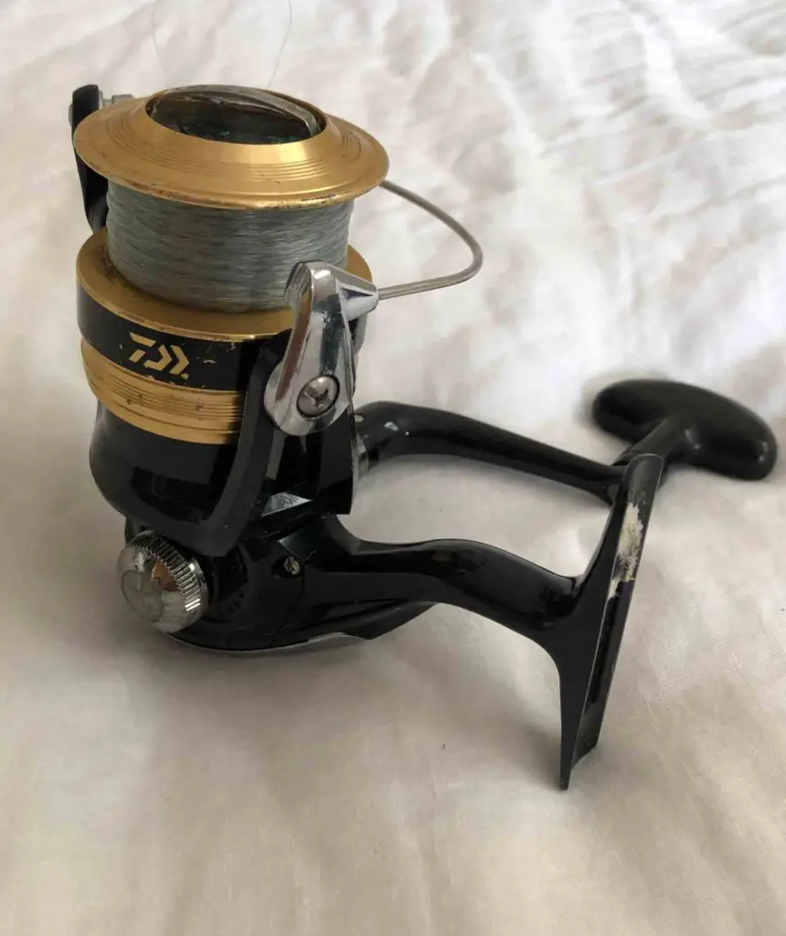 A Daiwa Sweepfire spinning reel in 4000 size