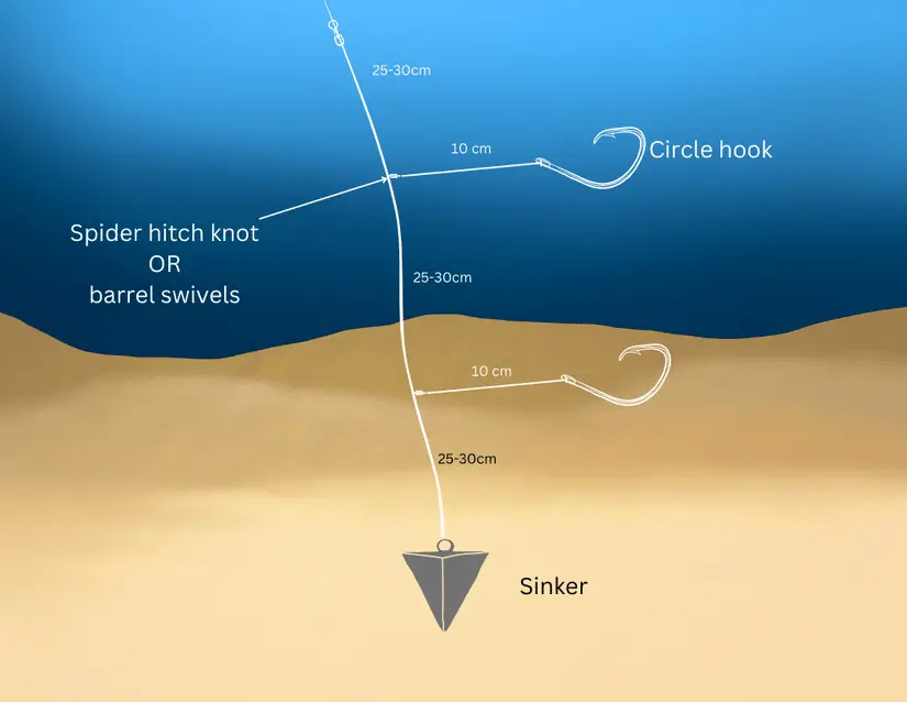 A top surf rig - the paternoster surf rig